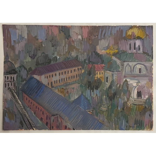 Картина Крыши Звенигорода, художник Афонин Владимир Васильевич 