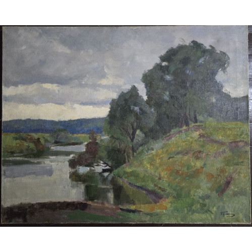 Картина На Окей 1953 год, художник Цейтлин Григорий Израилевич