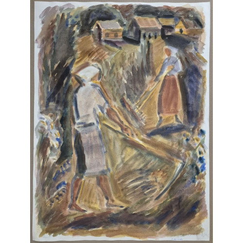 Картина Воспоминания о лете в деревне (двусторонняя), художник Жарёнова Элеонора Александровна