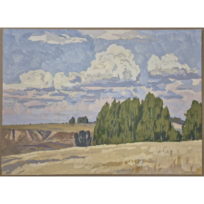 Золотистое поле пшеницы