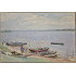 Картина Лодки на берегу канала, художник Горшман Мендель Хаимович