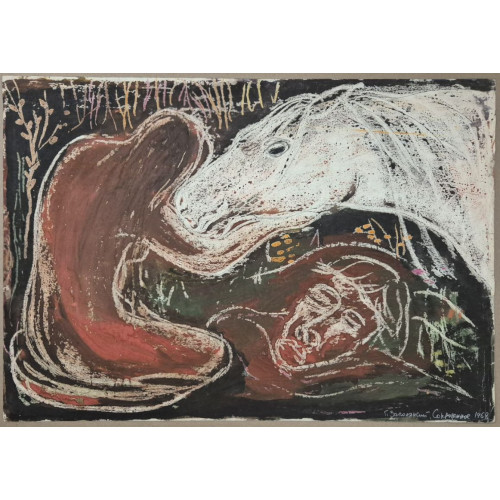 Картина Сокровенное 1968 год (двусторонняя), художник Заполянский Гавриил Аронович 