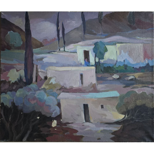 Картина Гармчашма. Таджикистан, художник Шорц Владимир Антонович 