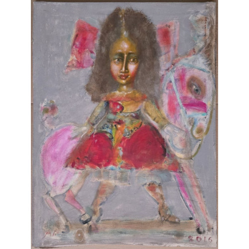 Картина Девочка с розовым бантом, художник Медведев Андрей Викторович