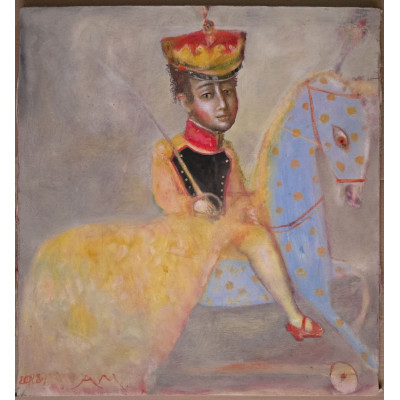 Всадник в гусарском мундире