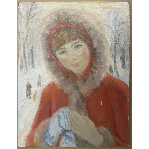 Картина Лена 1980 год, художник Кузнецов Юрий Михайлович 