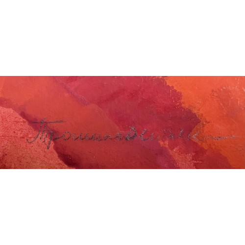 Картина Красный натюрморт 1985 год, художник Трошина-Дейнеко Елена Николаевна