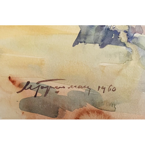 Картина Дорога у Днестра, художник Горшман Мендель Хаимович