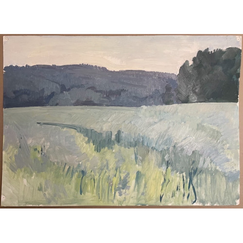 Картина Цветущее поле с густой травой, художник Успенский Борис Александрович