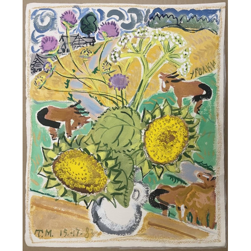 Картина Букет с подсолнухами, художник Маврина Татьяна Алексеевна