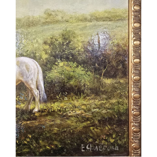 Картина Водопой, художник Флёрова Елена Николаевна 