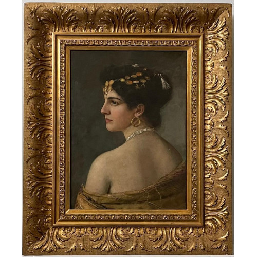 Картина "Портрет восточной красавицы 19 век"