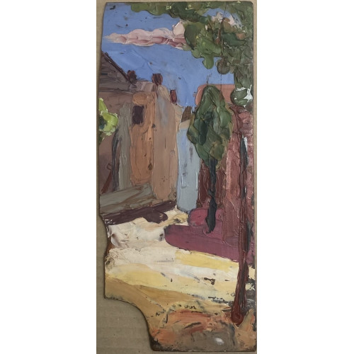Картина Дворик 1910гг, художник Зданевич Кирилл Михайлович