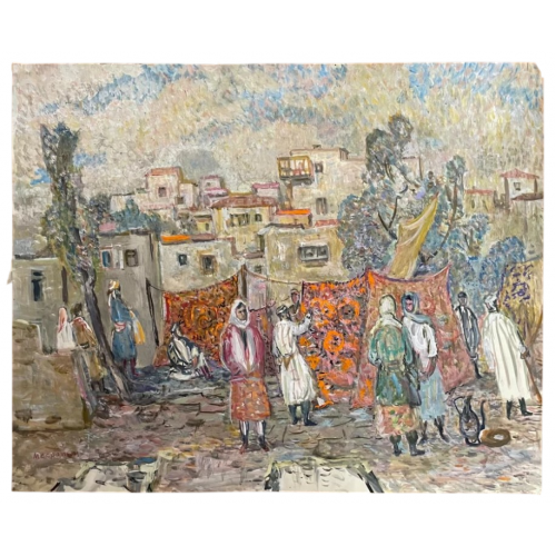 Картина Ковровый базар, художник Месропян Багдасар Аветисович