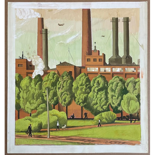 Картина Промышленный город , художник Завьялов Николай Николаевич