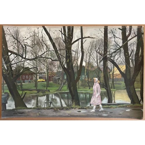 Картина Поздняя осень, художник Завьялов Николай Николаевич